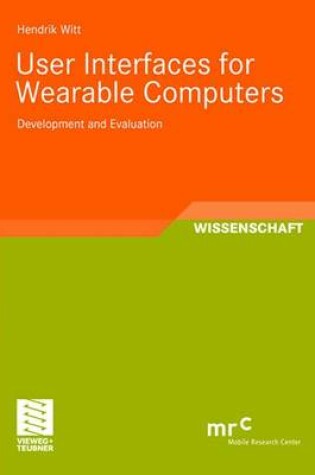 Cover of User Interfaces for Wearable Computers