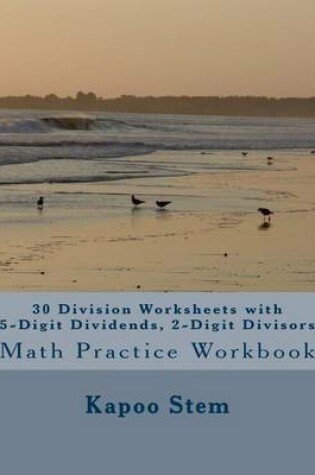 Cover of 30 Division Worksheets with 5-Digit Dividends, 2-Digit Divisors