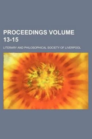 Cover of Proceedings Volume 13-15