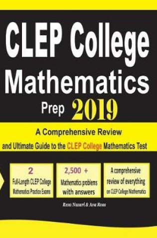 Cover of CLEP College Mathematics Prep 2019