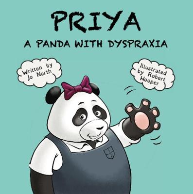 Book cover for Priya a panda with dyspraxia