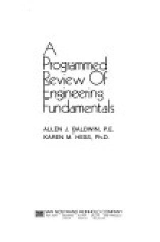 Cover of Programmed Review of Engineering Fundamentals