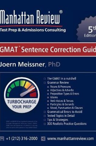 Cover of Manhattan Review GMAT Sentence Correction Guide [5th Edition]