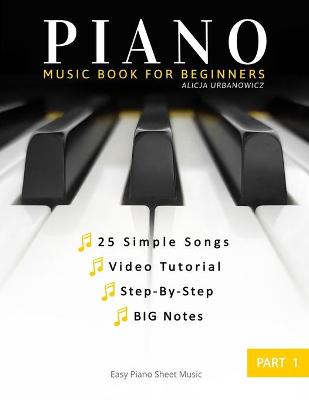 Book cover for Piano Book for Beginners - Part 1