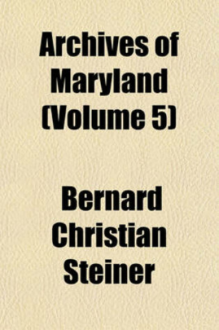 Cover of Archives of Maryland (Volume 5)