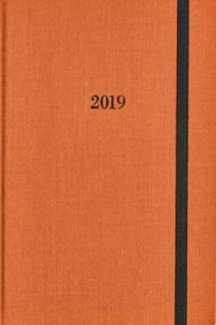 Cover of Shinola Planner: 2019, 12 Month, Hard Linen, Sunset Orange (5.25x8.25)