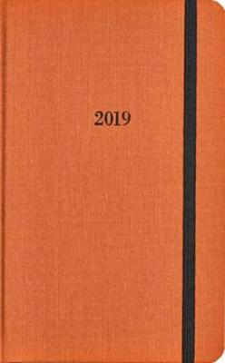 Book cover for Shinola Planner: 2019, 12 Month, Hard Linen, Sunset Orange (5.25x8.25)