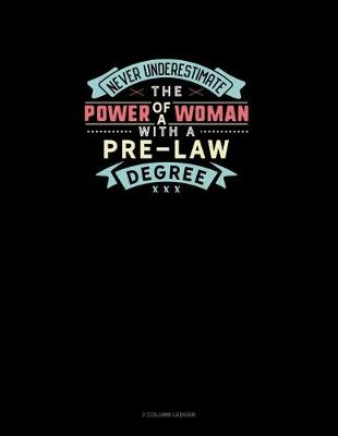 Book cover for Never Underestimate The Power Of A Woman With A Pre-Law Degree