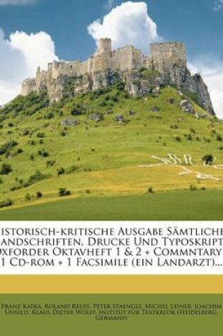 Cover of Historisch-Kritische Ausgabe Samtlicher Handschriften, Drucke Und Typoskripte