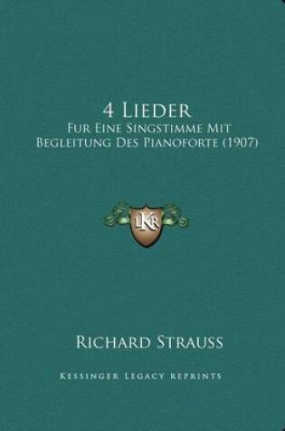 Cover of 4 Lieder