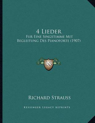 Book cover for 4 Lieder