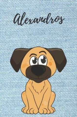 Cover of personalisiertes Geschenke Notizbuch Hunde / Malbuch / Kritzelbuch / Tagebuch / Journal / DIN A5 / Geschenk Alexandros