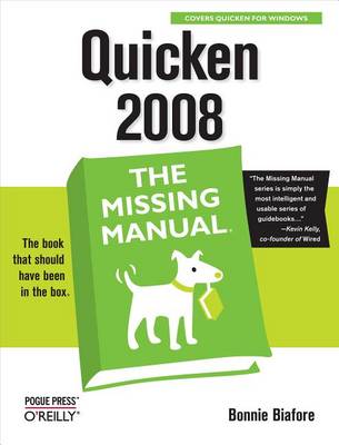 Cover of Quicken 2008: The Missing Manual