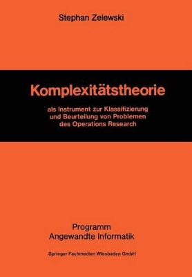 Book cover for Komplexitätstheorie