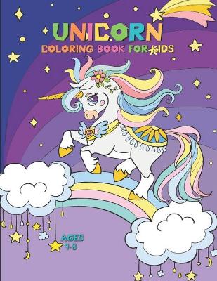 Book cover for Unicorn Coloring Book for Kids Ages 4-8