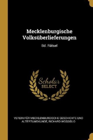 Cover of Mecklenburgische Volksüberlieferungen