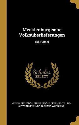 Book cover for Mecklenburgische Volksüberlieferungen