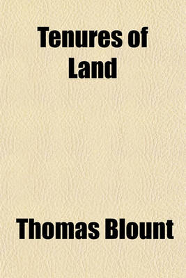 Book cover for Tenures of Land