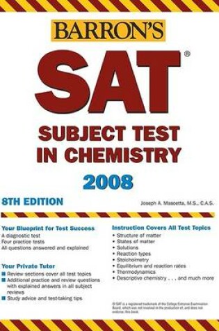 Cover of HTP SAT Subject Test in Chemistry