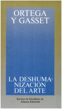 Book cover for La Deshumanizacion del Arte