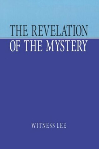 Cover of The Revelation of the Mystery