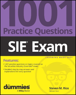 Book cover for SIE Exam: 1001 Practice Questions For Dummies