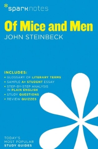 Cover of Of Mice and Men SparkNotes Literature Guide