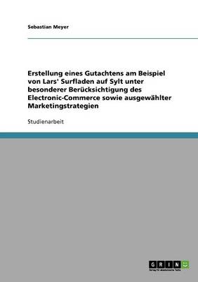 Book cover for Erstellung eines Gutachtens am Beispiel von Lars' Surfladen auf Sylt unter besonderer Berucksichtigung des Electronic-Commerce sowie ausgewahlter Marketingstrategien