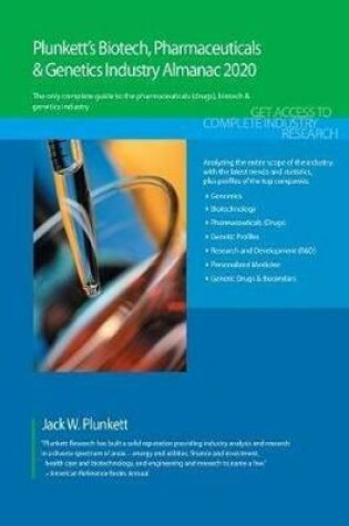 Cover of Plunkett's Biotech, Pharmeceuticals & Genetics Industry Almanac 2020