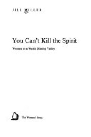 Cover of You Can't Kill the Spirit