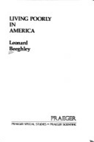 Cover of Living Poorly in America