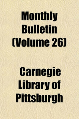 Cover of Monthly Bulletin (Volume 26)