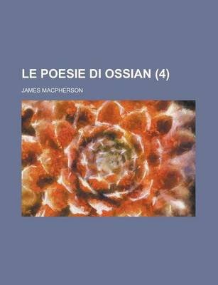 Book cover for Le Poesie Di Ossian (4)