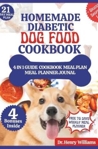 Cover of Homemade Diabetic Dog Food Cookbook