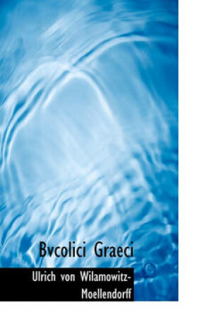 Cover of Bvcolici Graeci