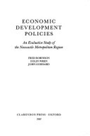 Cover of Economic Development Policies