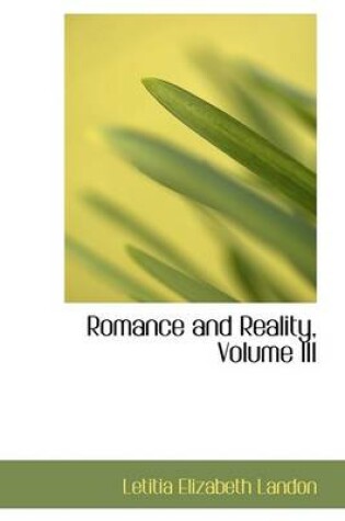 Cover of Romance and Reality, Volume III