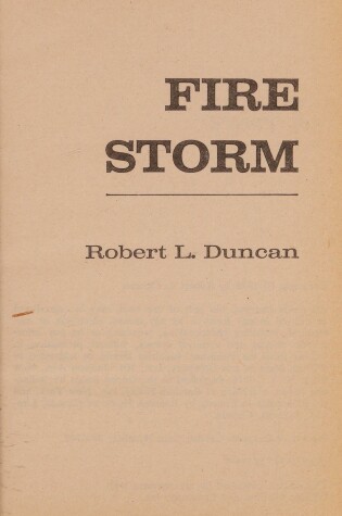 Cover of Fire Storm