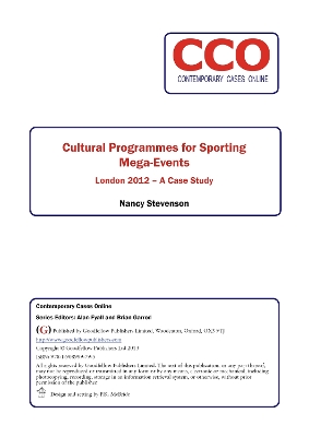 Cover of Cultural Programmes for Sporting Mega Events