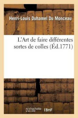 Cover of L'Art de Faire Differentes Sortes de Colles