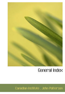 Book cover for General Index