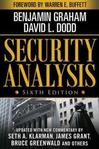 Cover of Security Analysis: Sixth Edition, Foreword by Warren Buffett