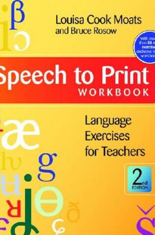 Cover of Speech to Print Workbook