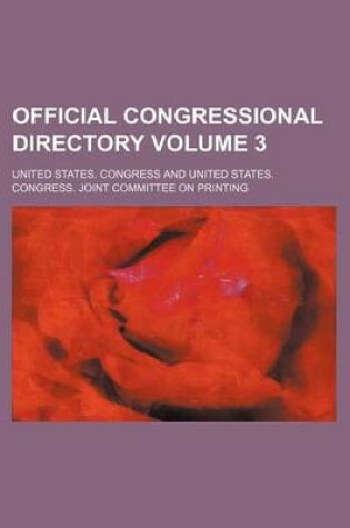 Cover of Official Congressional Directory Volume 3