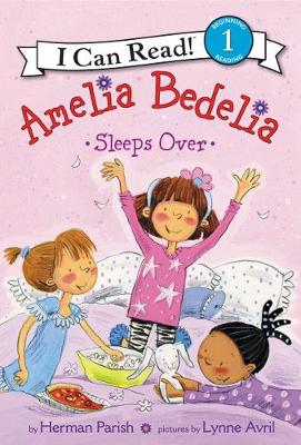 Book cover for Amelia Bedelia Sleeps Over