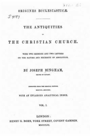 Cover of The antiquities of the Christian church