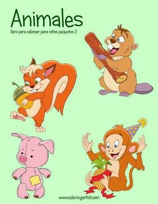 Cover of Animales libro para colorear para niños pequeños 2