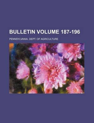 Book cover for Bulletin Volume 187-196