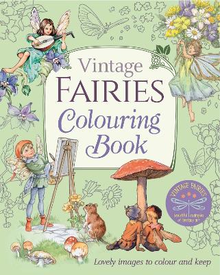 Book cover for Vintage Fairies Colouring Book