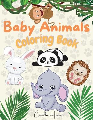 Book cover for Baby Animals Coloring Book